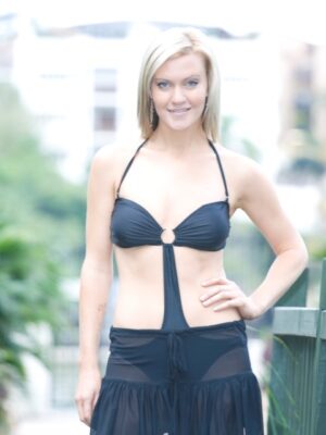 Mesh Frilled Skirt