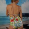Low plunge flower one piece