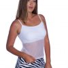Mesh Body Scoop Neck Cami