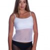 Mesh Body Scoop Neck Cami