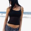 Mesh Body Scoop Neck Cami