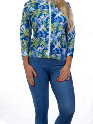 Lycra Rash Shirt Zipped Front