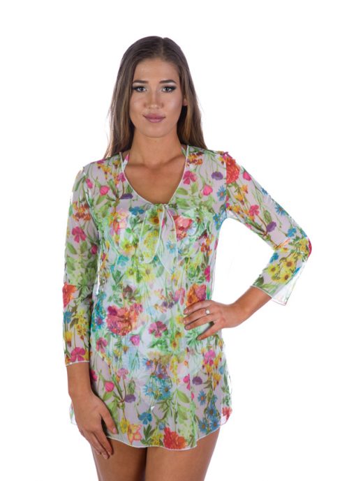 Mesh Coverup Shirt