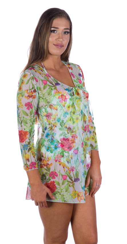 Mesh Coverup Shirt