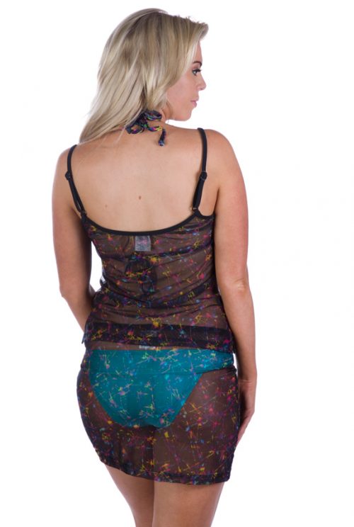 Mesh mini skirt