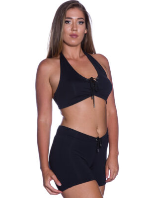 Big bust lace up halter DD plus