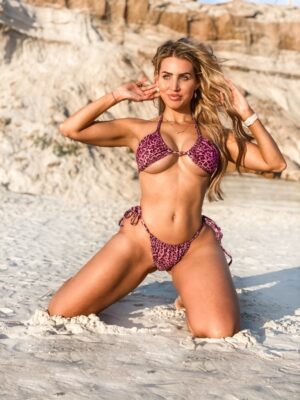 Fixed Triangle Upside Down Bikini Set